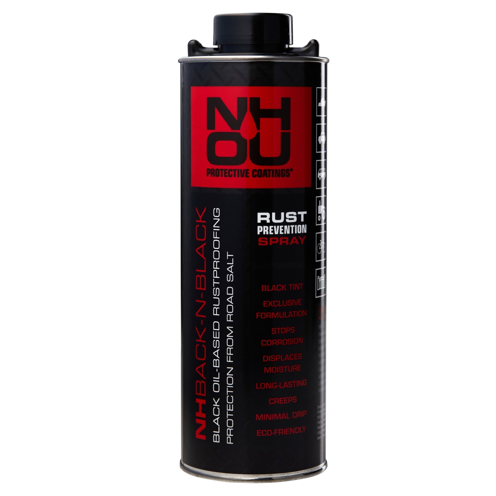 NHOU® Black Rust Prevention Oil Coating – 1L Metal Can, 1L