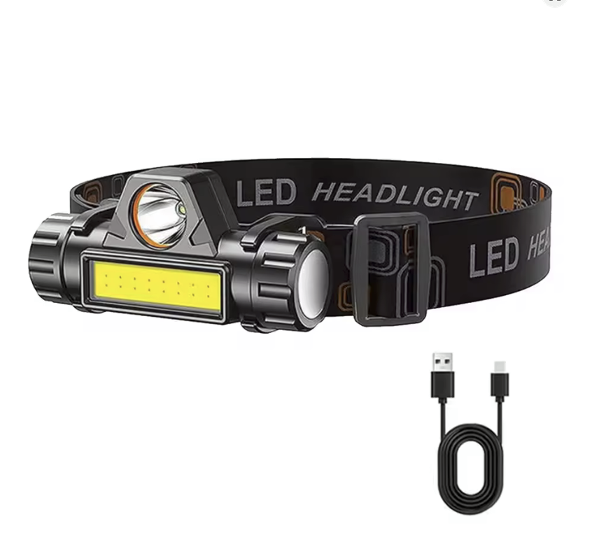 Rechargeable COB LED Headlamp 300LM – Magnetic Base, IPX4, 300L